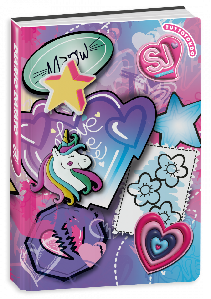 DIARIO AG.10M DATATO SJ GANG CARTOTECNICA SJ GANG GIRL 50C202504 15,5x20,5cm 41434