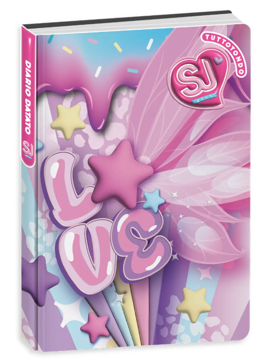 DIARIO AG.10M DAT SJ GANG CARTOTECNICA WONDROUS GIRL 50C202517 21x15cm 41434