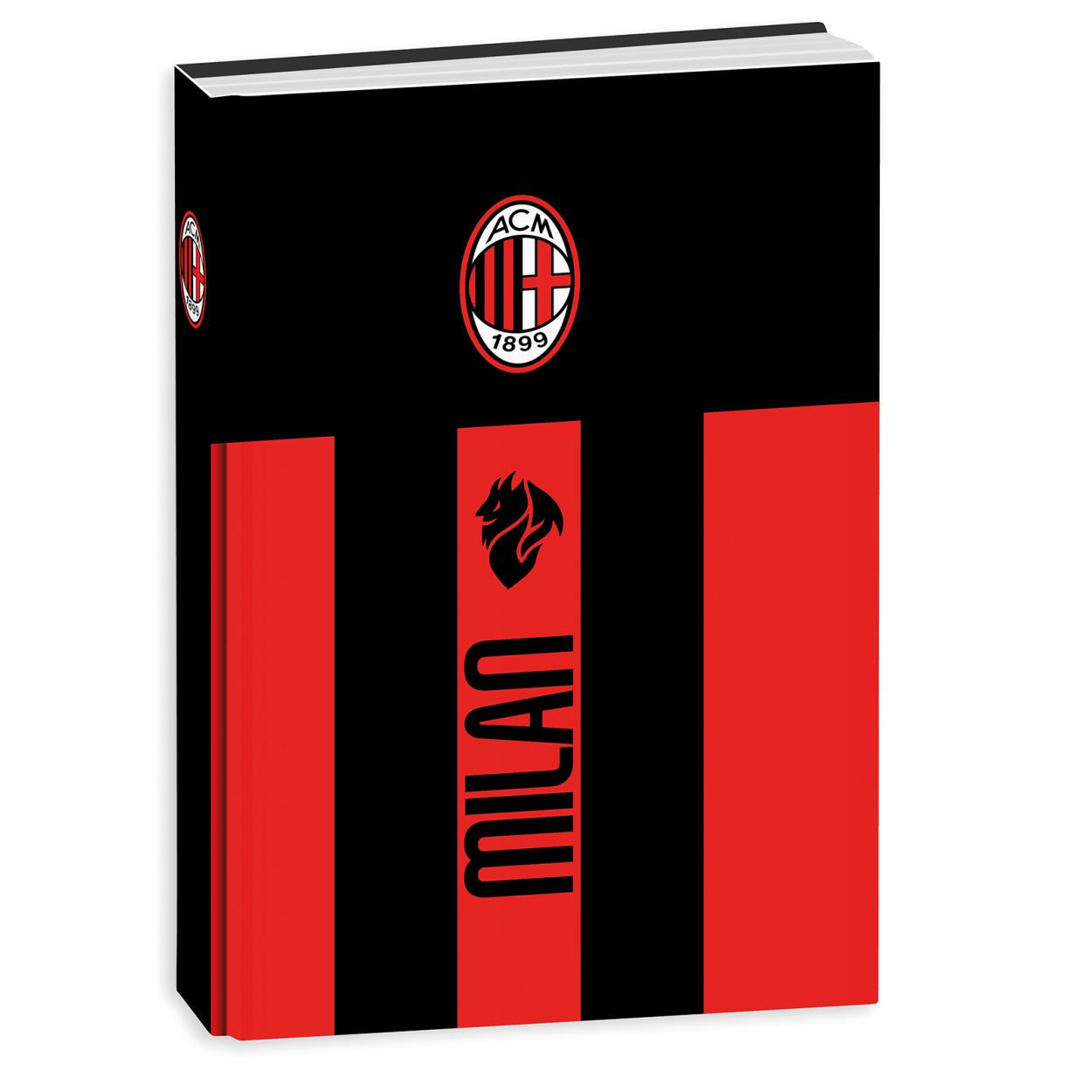 DIARIO STD 12M MILAN 50F202500 13,6x18,3cm 41434