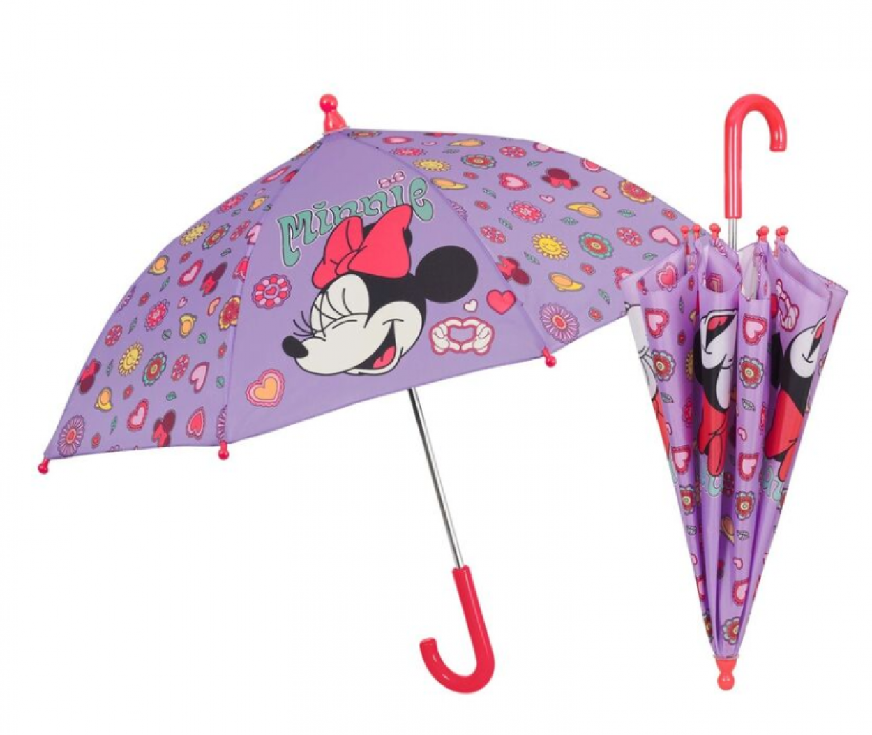 OMBRELLO MANUALE 38cm APERTURA SICUREZZA MINNIE 50138 40035