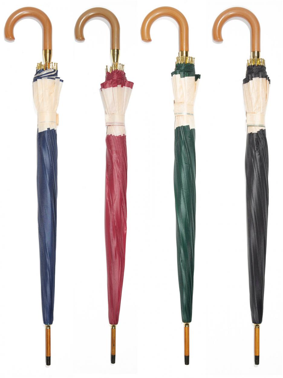 OMBRELLO NYLON AUTO TINTA UNITA CON FASCIA G 529/2 40097
