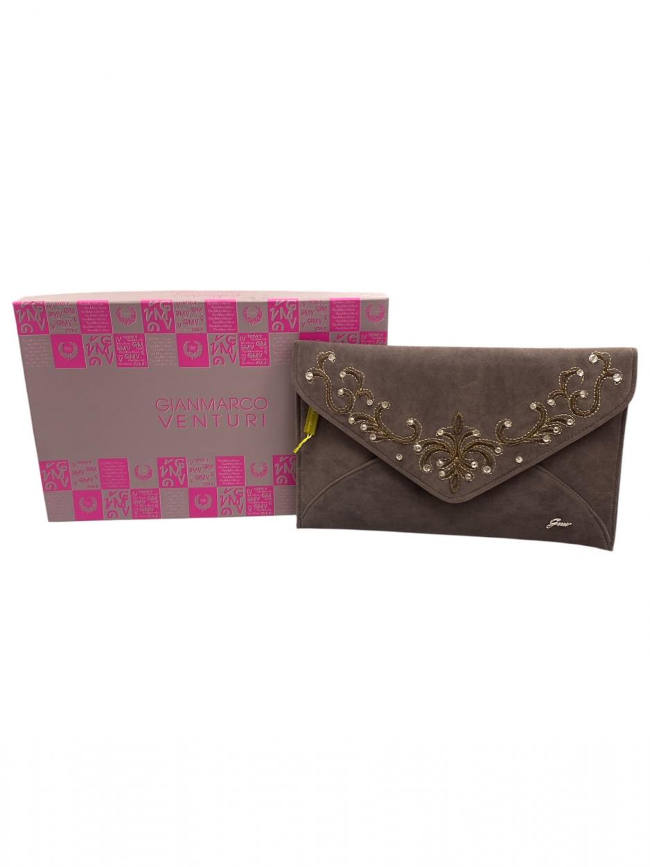 BORSA VELLUTO CON RICAMI GMV MORO 28242 980