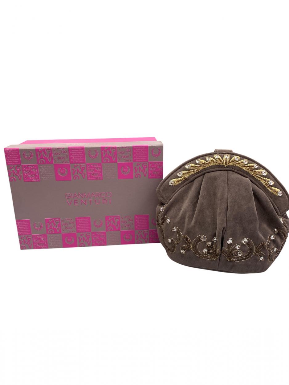 BORSA VELLUTO CON RICAMI GMV MORO 28243 980