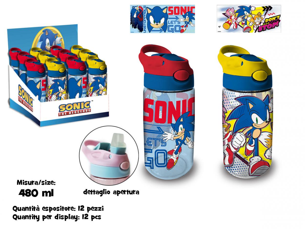 A12160 MC BORRACCIA TRASPARENTE CON CANNUCCIA IN SK 500ml SONIC 40002
