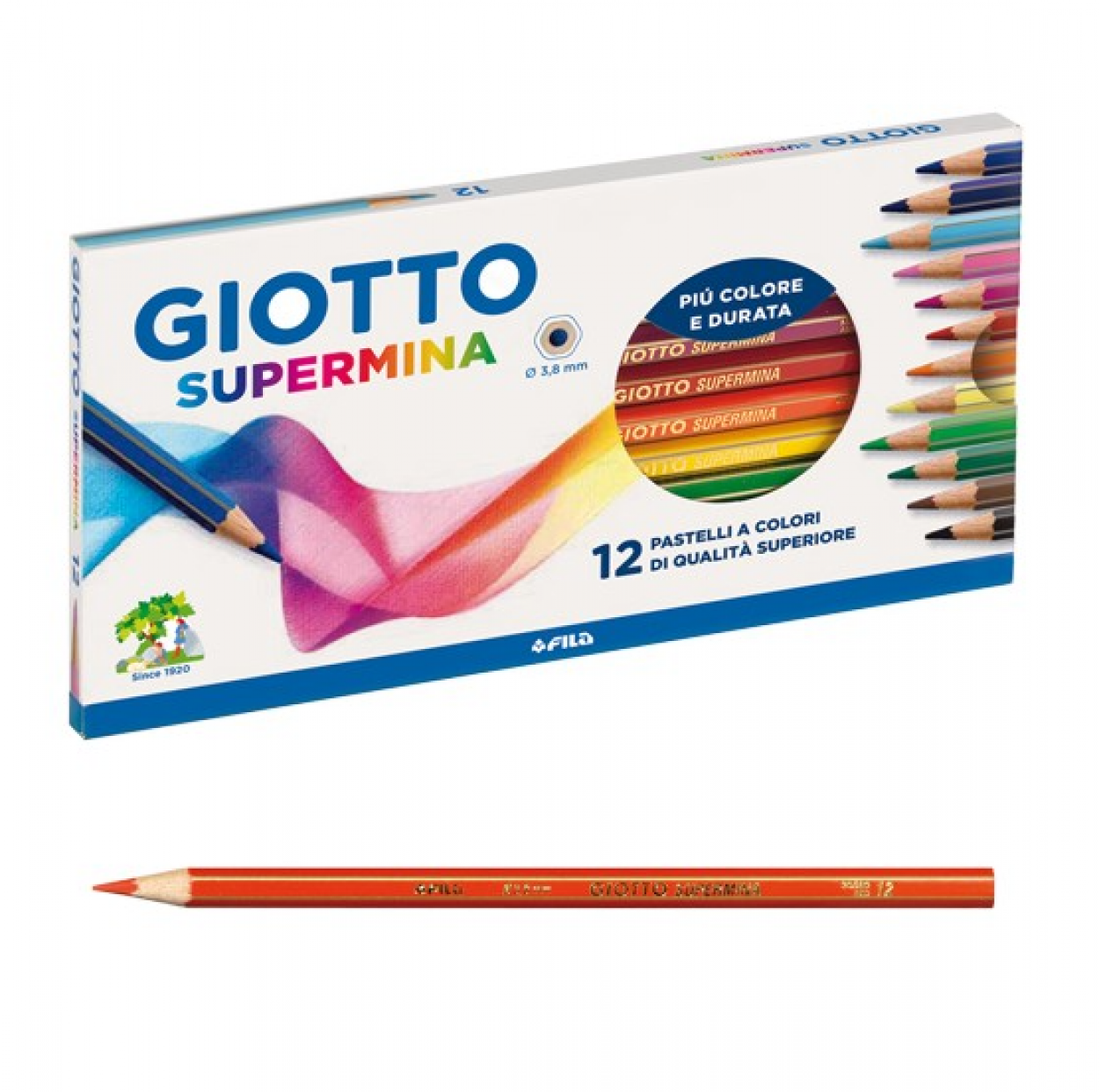 00180054 PASTELLI GIOTTO SUPERMINA A 12 53381
