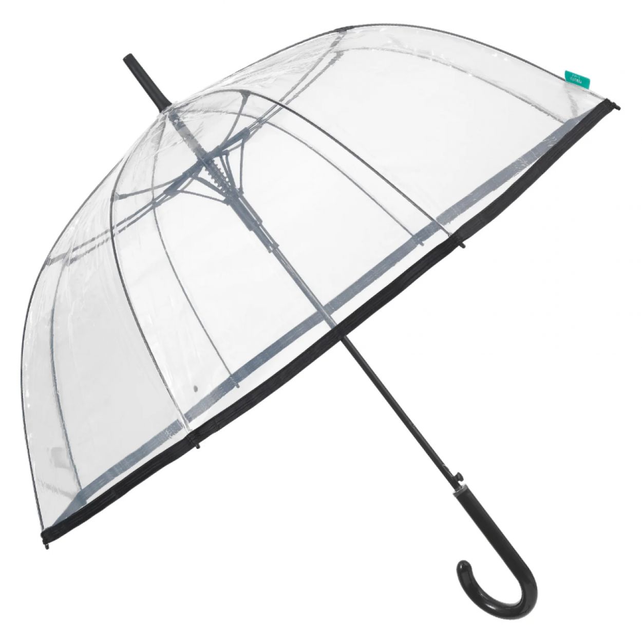 OMBRELLO DONNA CUPOLA AUTOMATICO 61cm TRAS. POE BORDO NERO 26445 40035