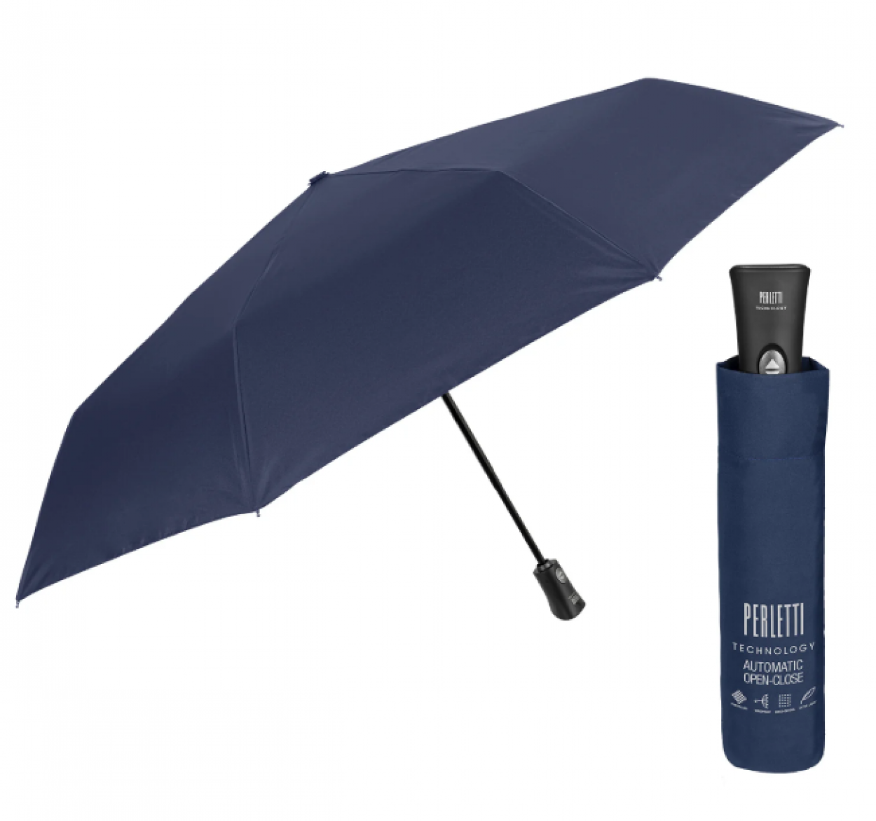 OMBRELLO UOMO MINI A/C 58/8 LIGHT UNITO TECHNOLOGY BLU 21818 40035