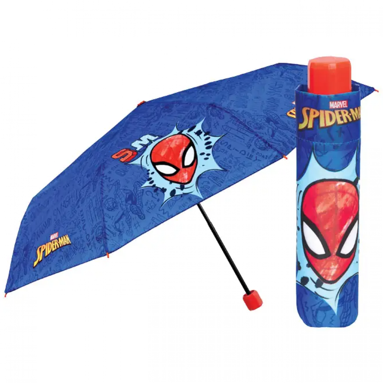 OMBRELLO MINI MANUALE 50cm ANTIVENTO SPIDERMAN 75339 40035