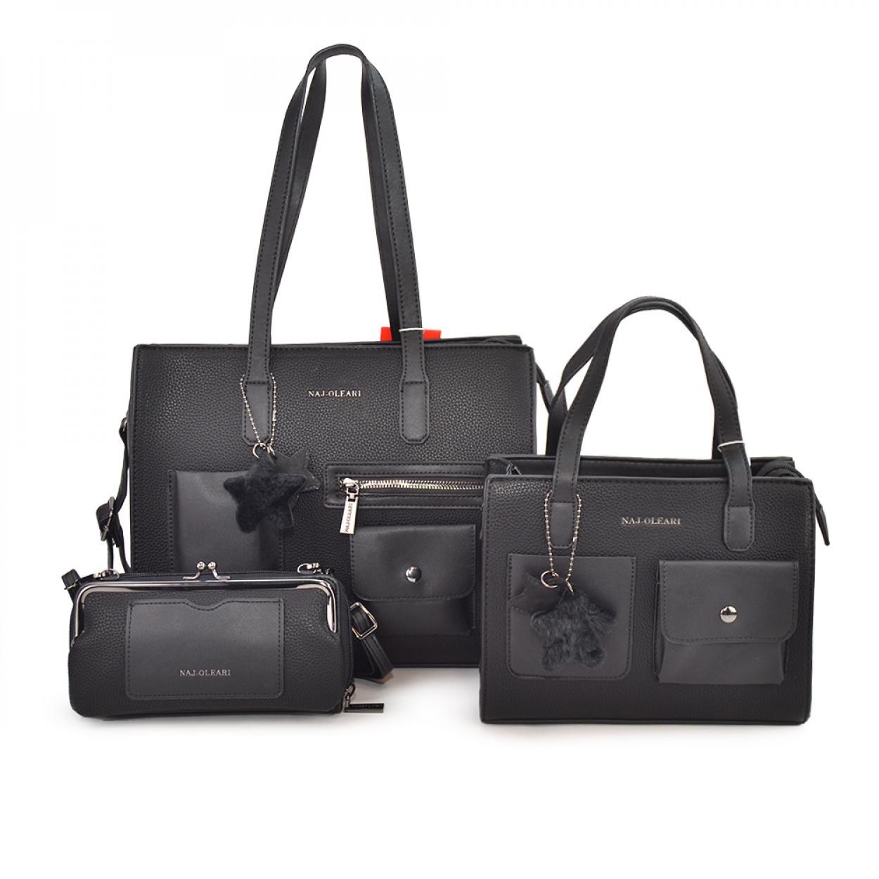 62127/SETPO NE L SHOPPING, M BAULETTO, XS PFOGLIO NERO 41233