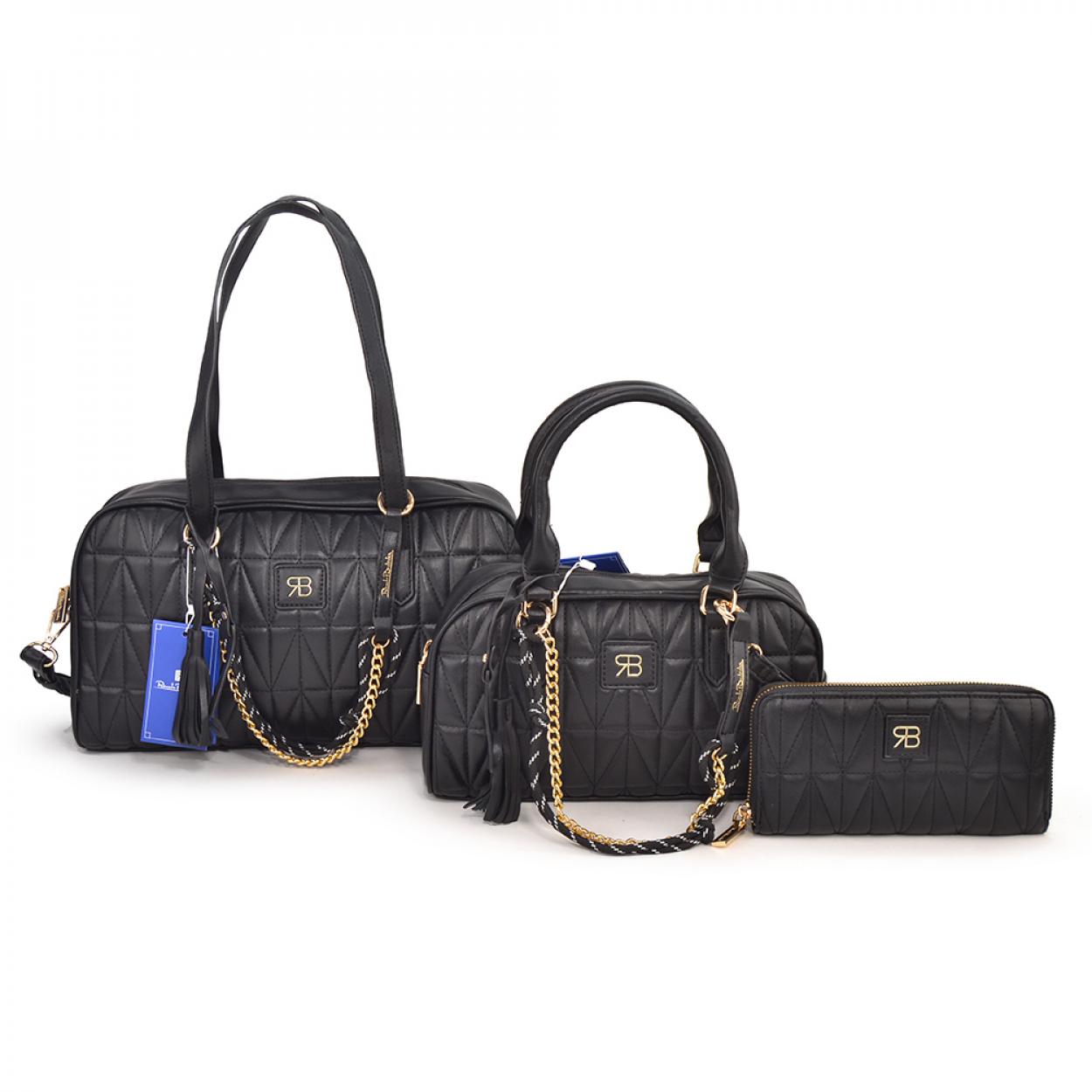 62135/SETBG NE L BAGUETTE, M BAGUETTE, XS PFOGLIO NERO 41233