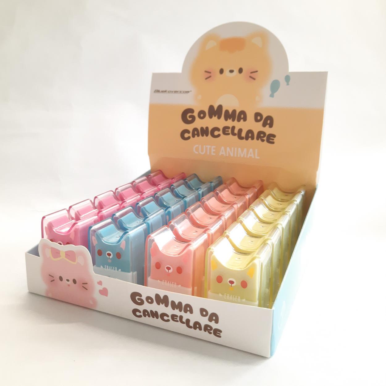 ER-04BX GOMMA DA CANCELLARE, ORSETTO COLORATO CON CUSTODIA 55598