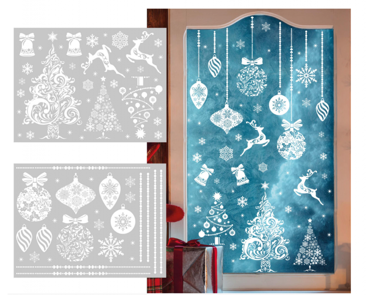 2 PELLICOLE ELETTROSTATICHE 30x40cm NEVE 41327 54355
