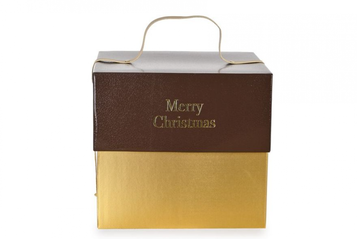 MERRY CHRISTMAS LINGOT BOXES 26x26x24cm 3807 23806 41277