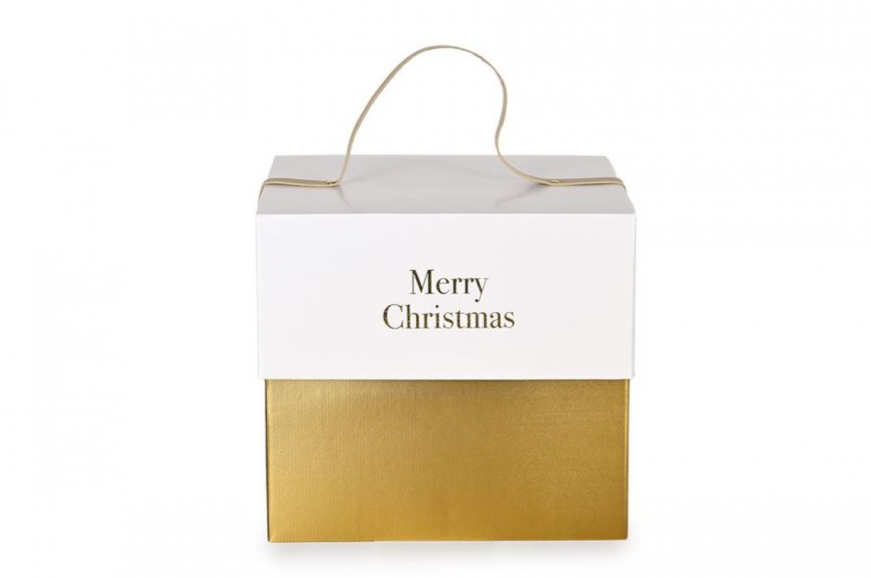 MERRY CHRISTMAS LINGOT BOXES 26x26x24cm 6301 23806 41277