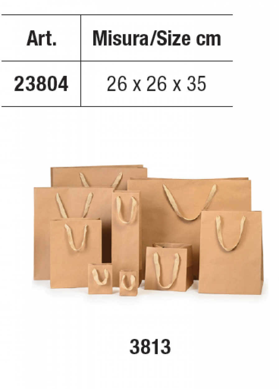 NATURAL KRAFT BASIC 26x26x35cm 3813 23804 41277