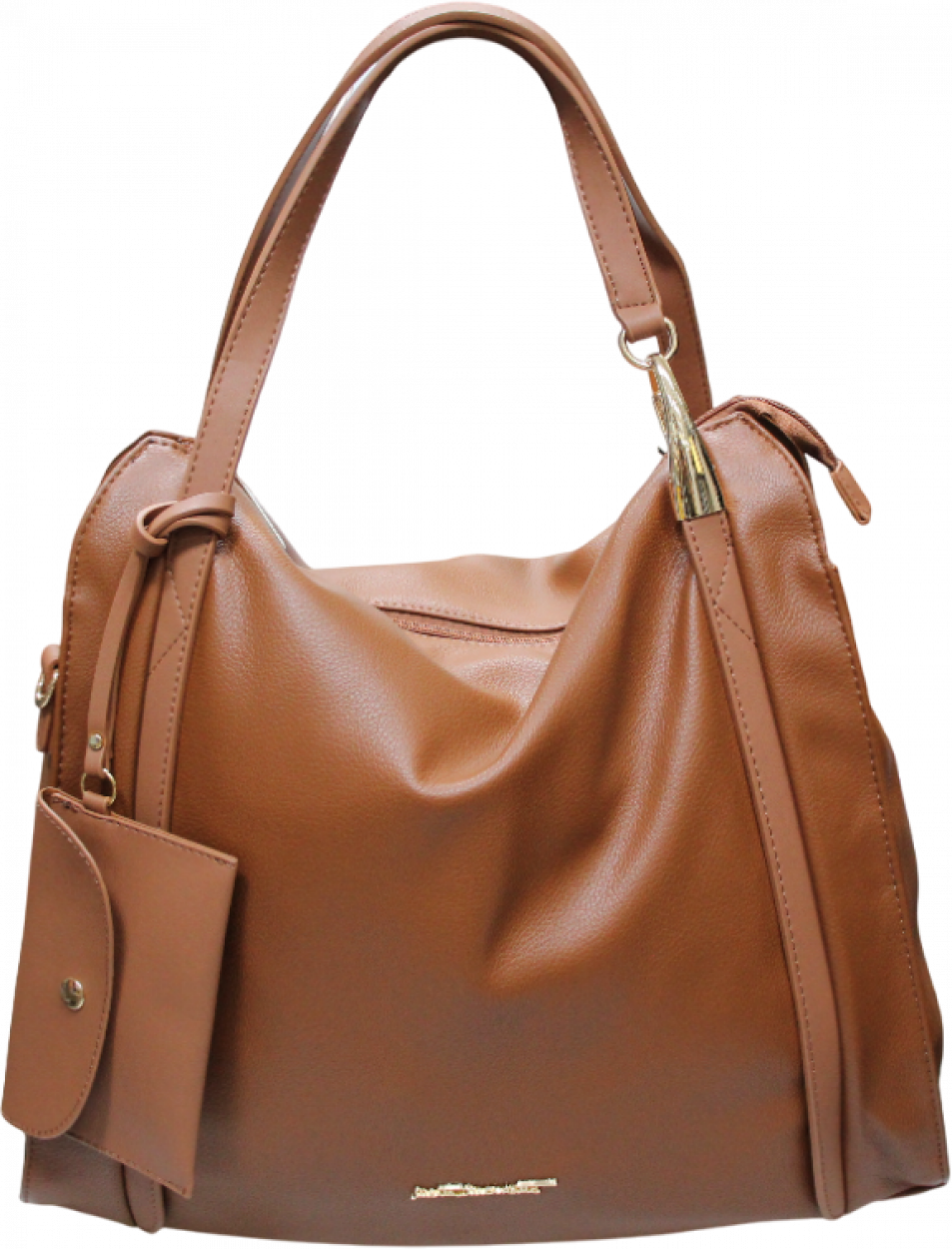 RB0034SG3 BORSA A SPALLA MM CUOIO 39x29x12cm 40627