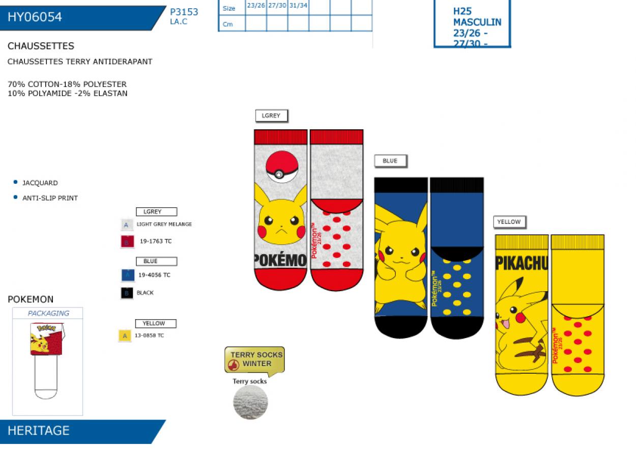 HY06054 CHAUSSETTES TERRY ANTIDERAPANT M 40892