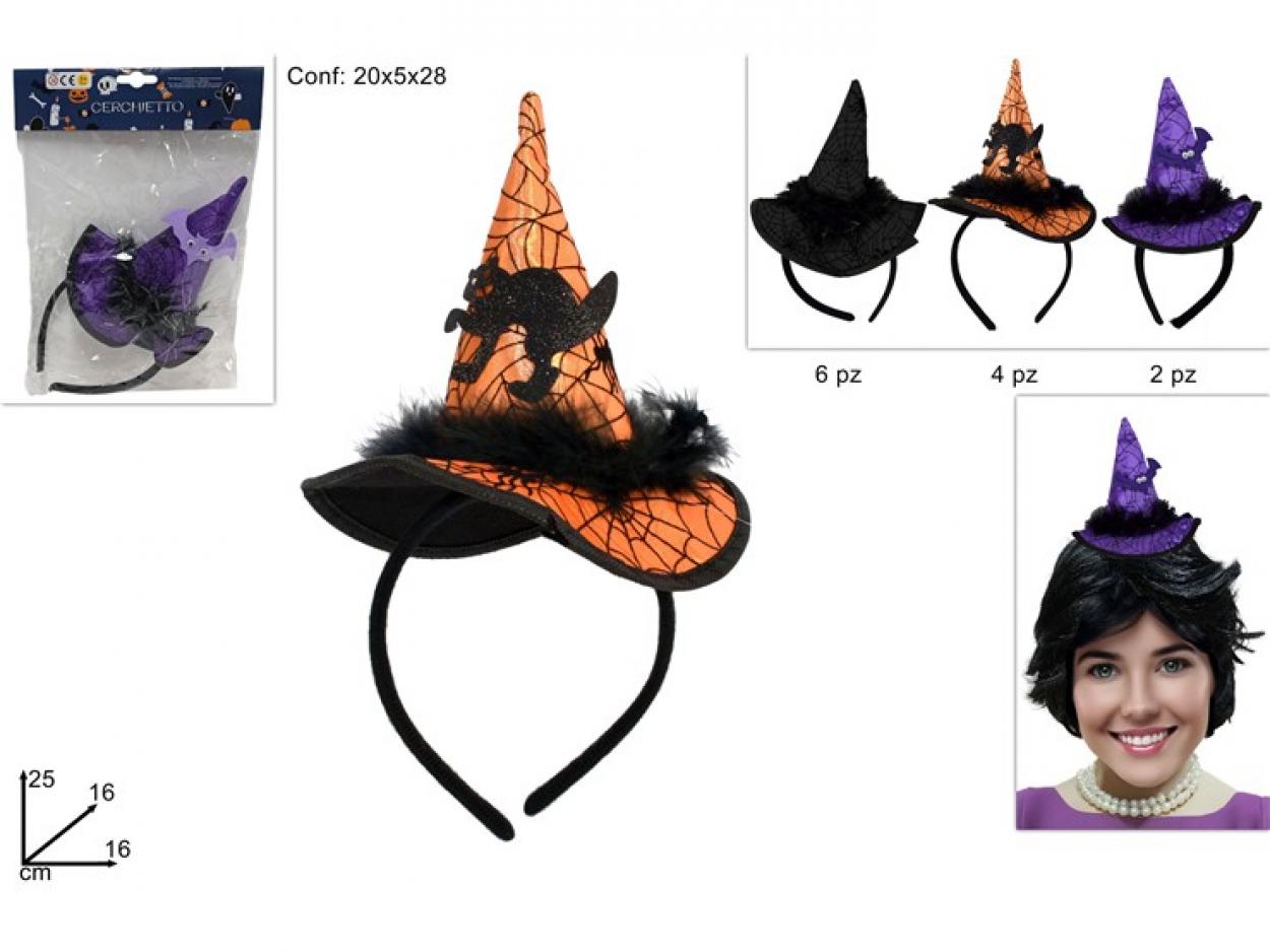 CERCHIETTO CAPPELLO HALLOWEEN 936708 40649