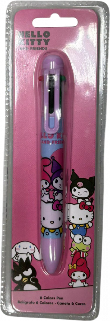 HK50181 BOLIGRAFO 6 COLORES HELLO KITTY AND FRIENDS 40809