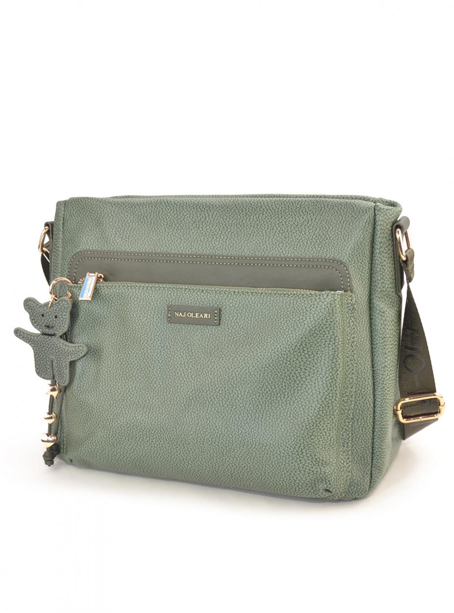 61730/BOBA13 VE BORSA CON TRACOLLA VERDE 30x26x14cm 41233