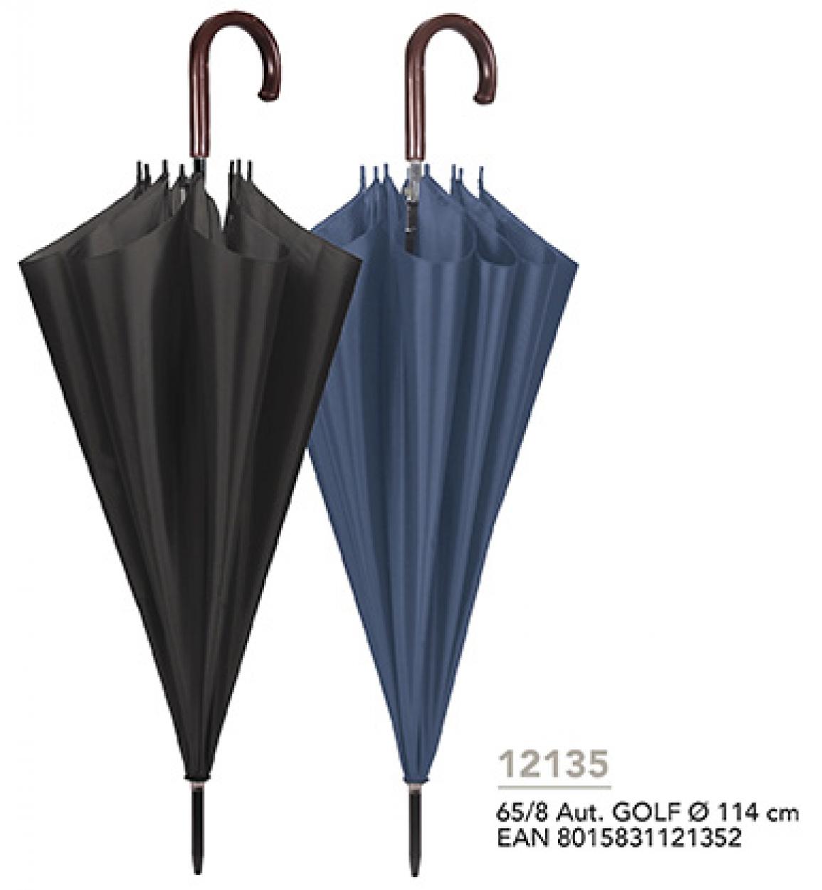 OMBRELLO GOLF UOMO 65cm AUTOMATICO NERO-BLU 12135 40035