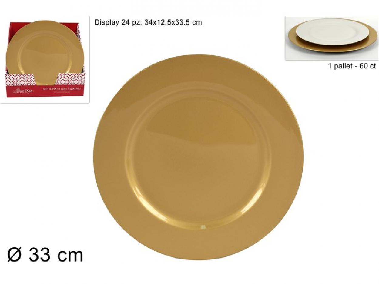 SOTTOPIATTO 33cm ORO 849619 40649