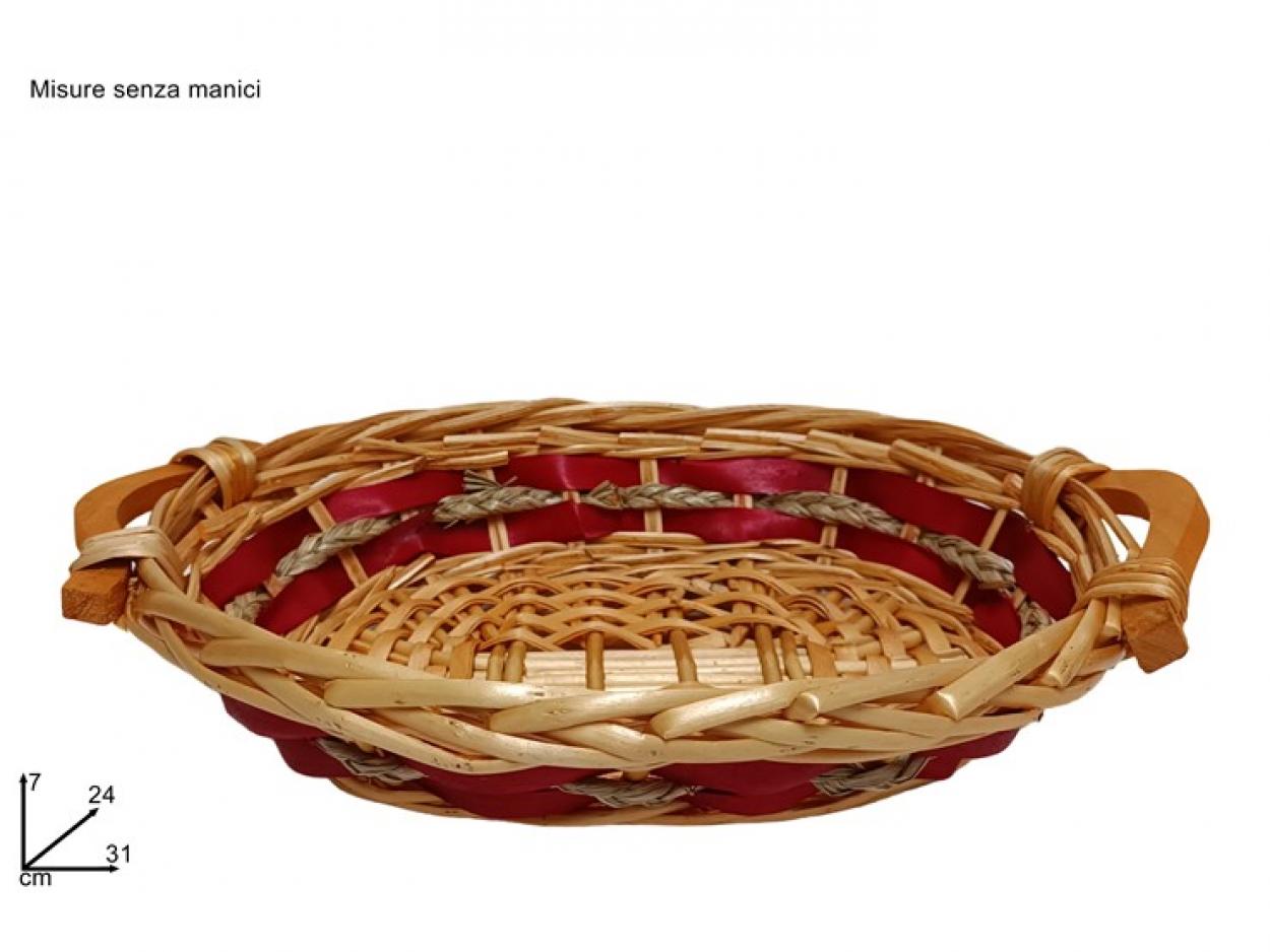CESTA OVALE INTRECCIATA 31x24cm 253409 40649