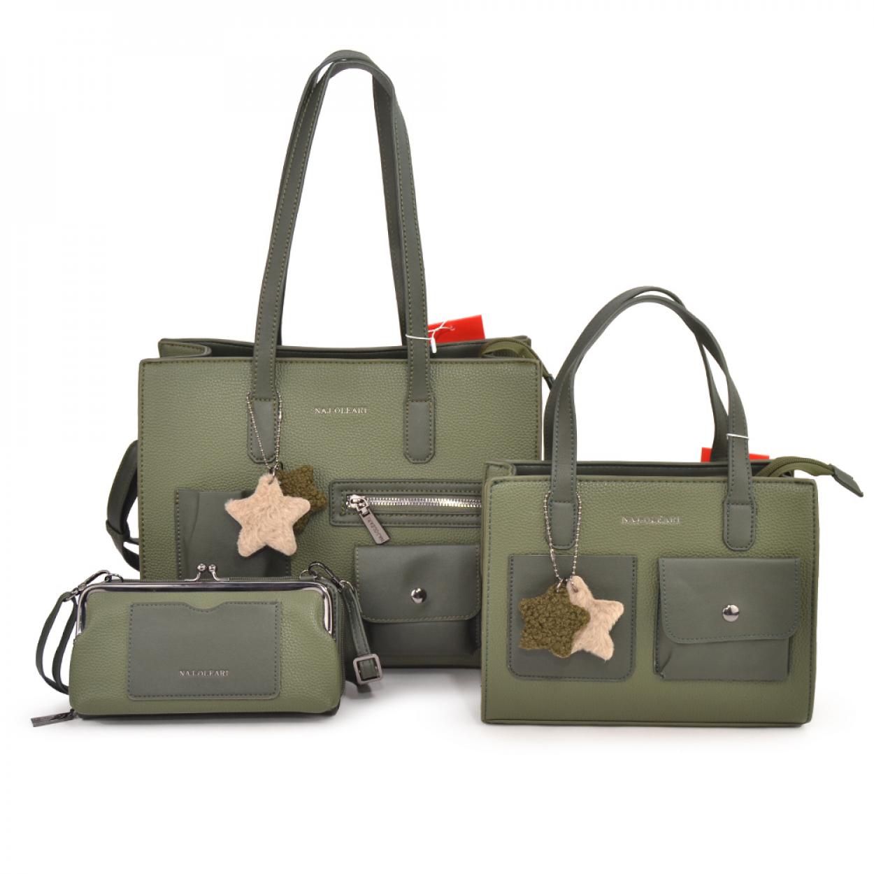 62127/SETPO VE L SHOPPING, M BAULETTO, XS PFOGLIO VERDE 41233