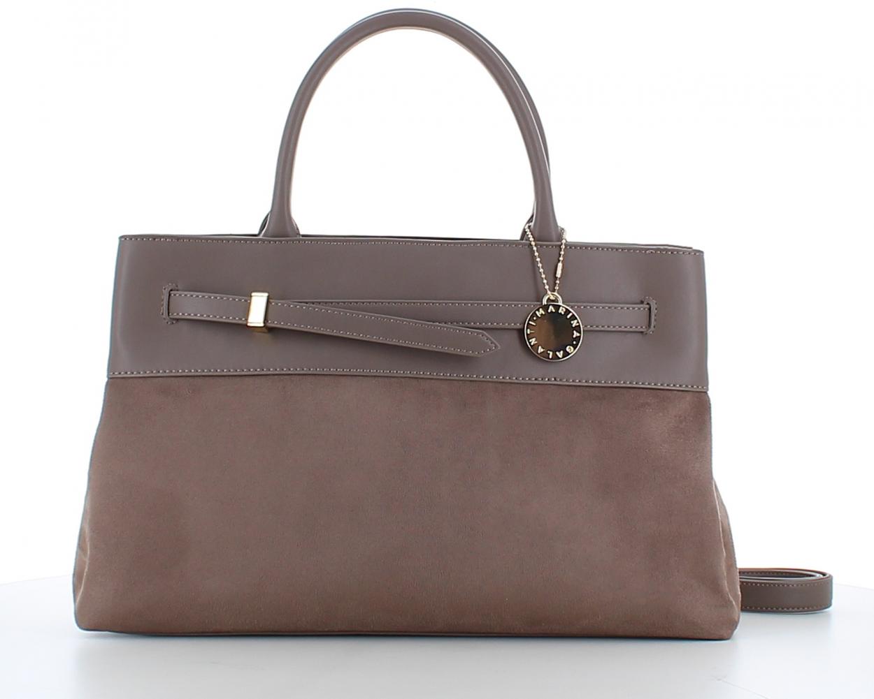 MB0640HG3 BORSA A SPALLA MG TAUPE 38x22x12cm 40627