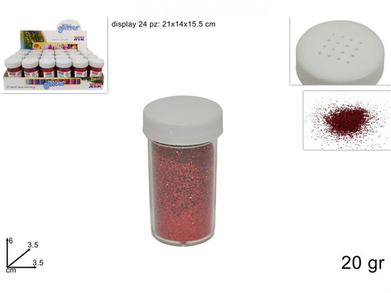 TUBETTO GLITTER 20gr ROSSO 211911 40649