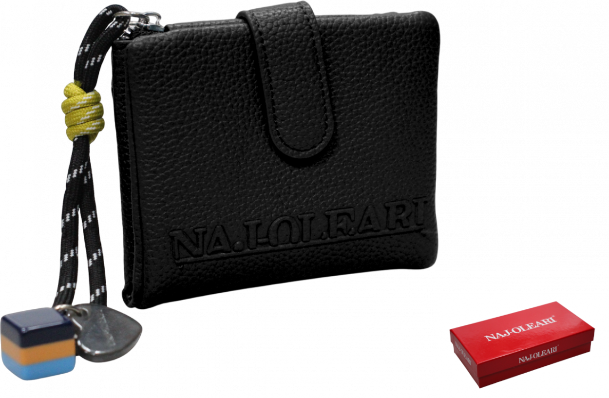 2530/NAJD3 NE PFOGLIO DONNA NERO 12x9cm 41233