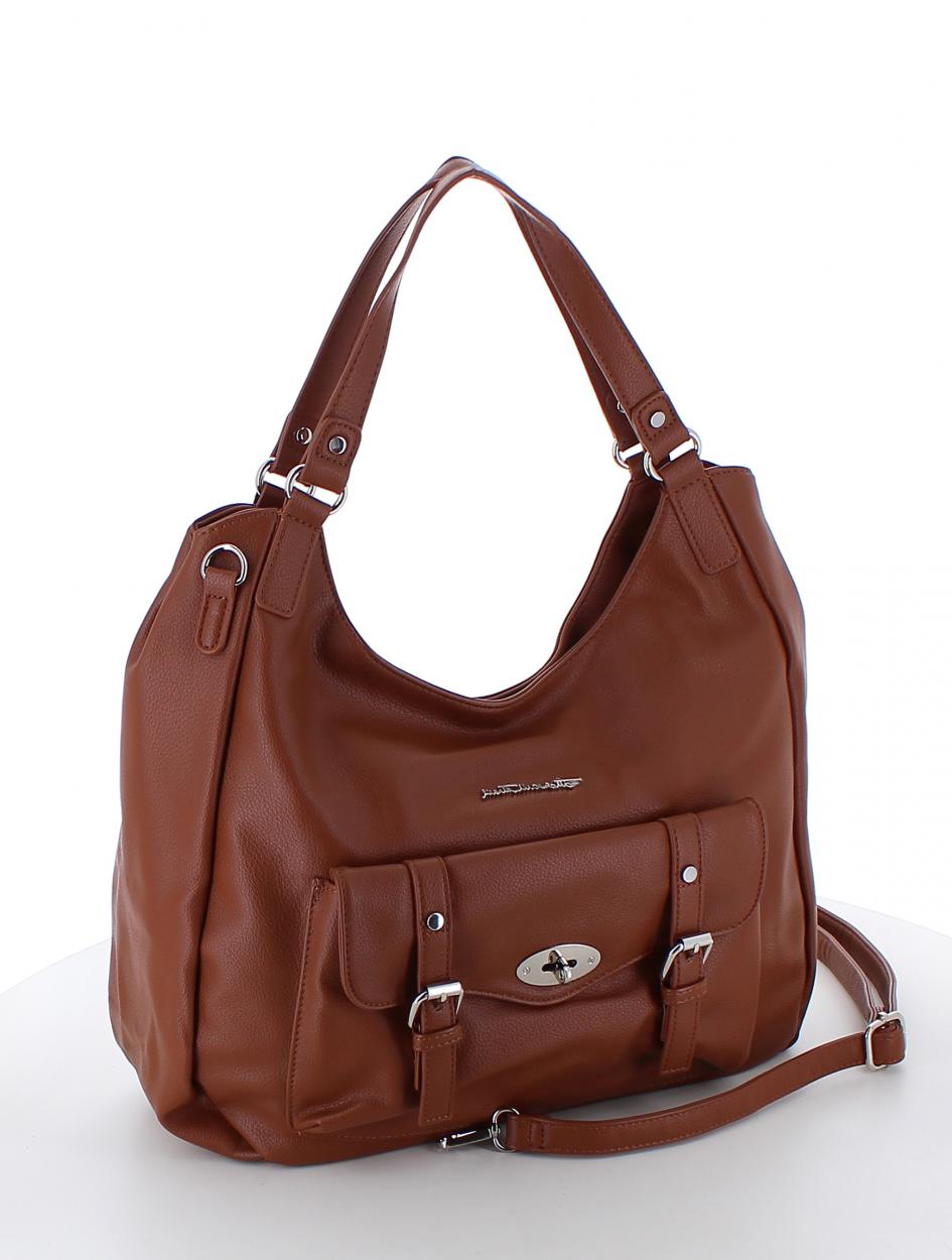 RB0036SG3 BORSA A SPALLA MM CUOIO 39x33x13cm 40627