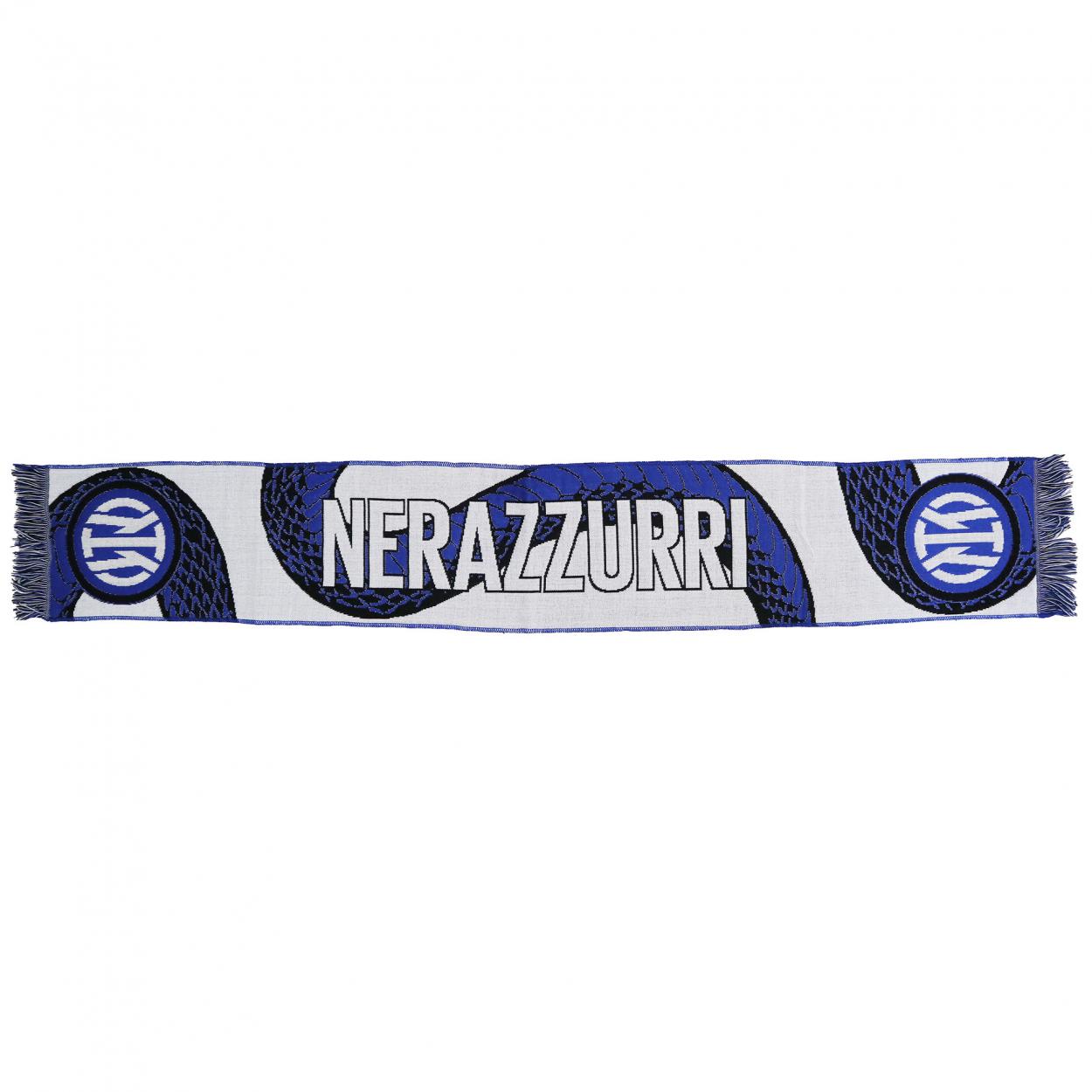 IN034D SCIARPA ACRILICO JACQUARD NERAZZURRI 53381