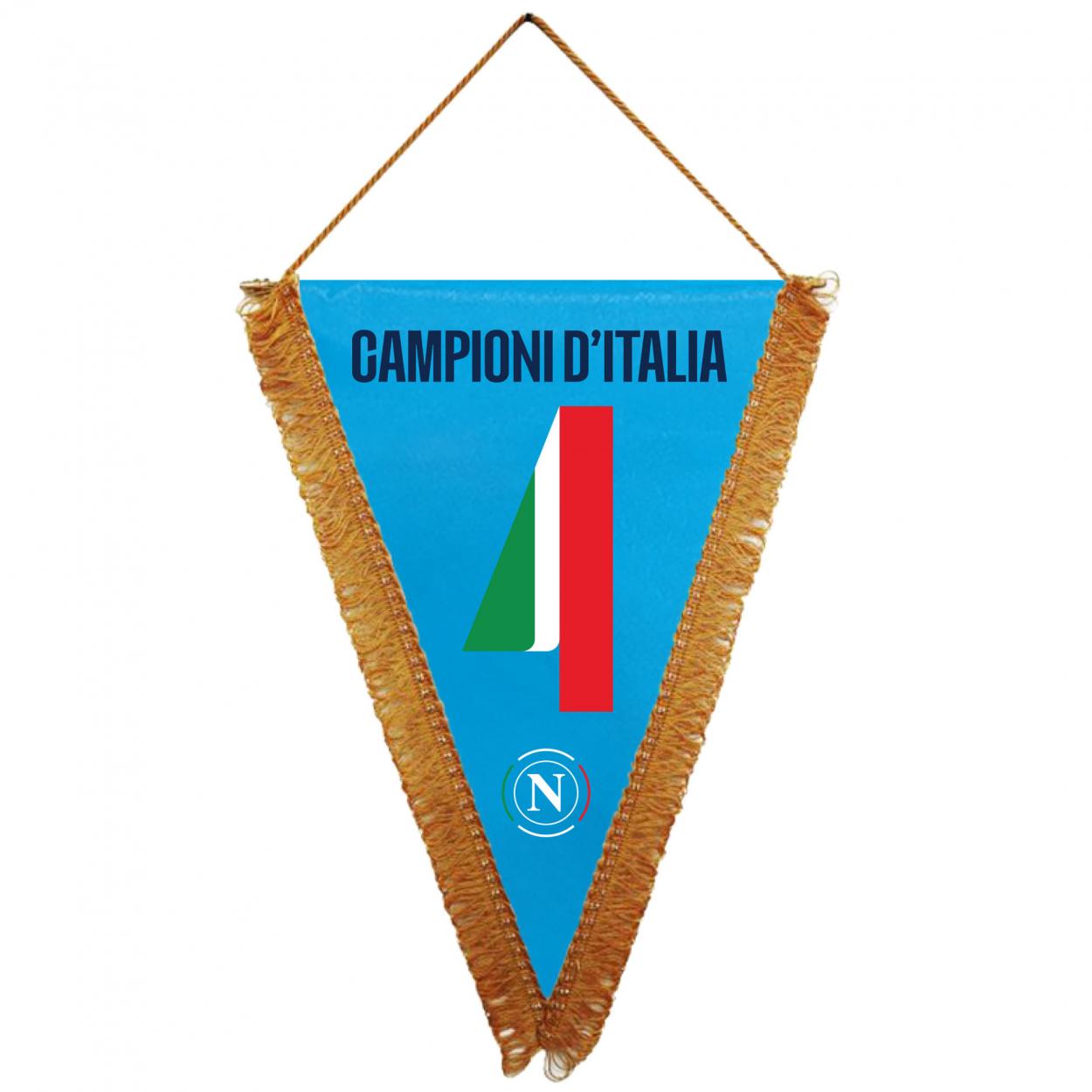 NASCU0017 GAGLIARDETTO TRIANGOLARE 28x20cm CAMPIONI D'ITALIA 41426