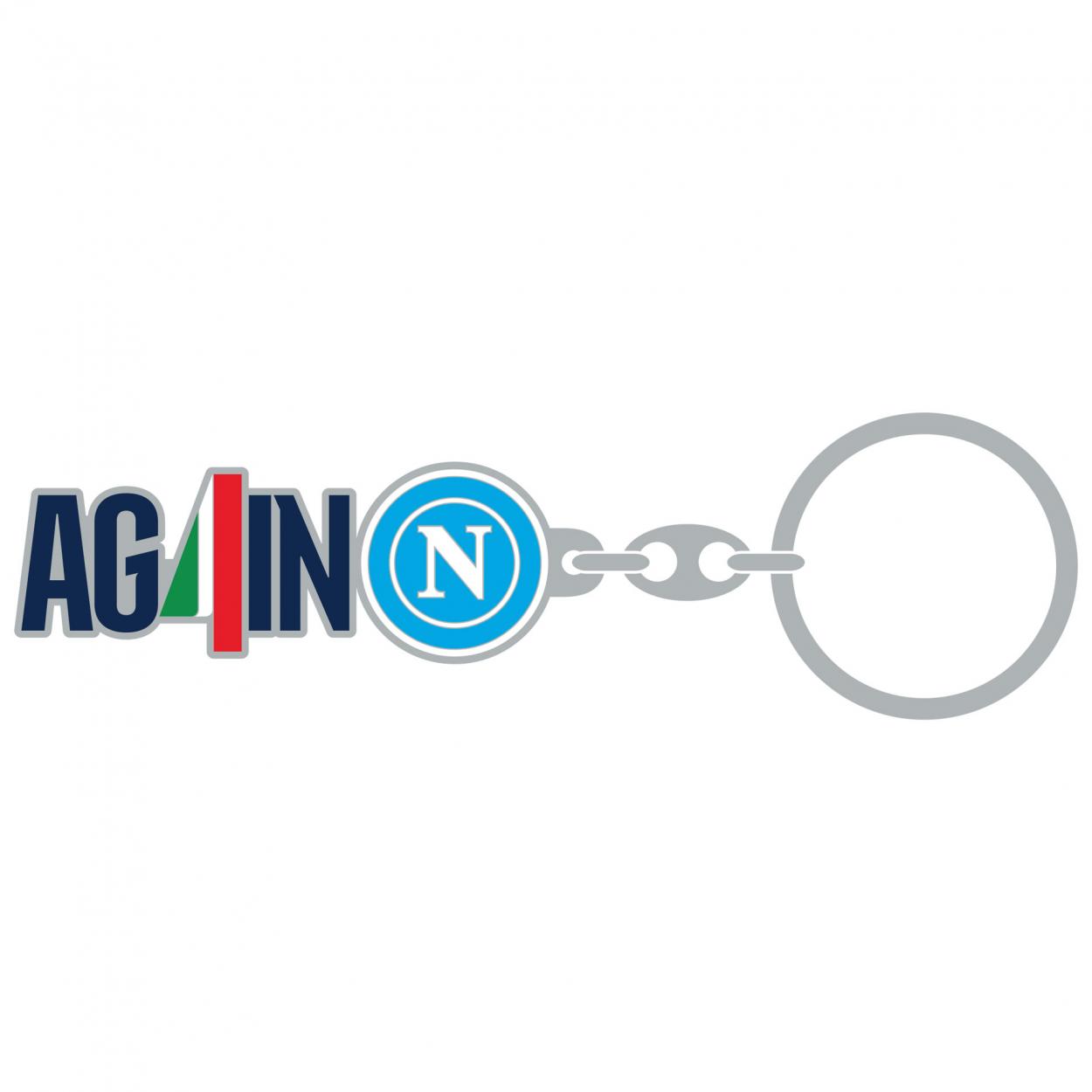 NASCU0004 PORTACHIAVI IN METALLO SMALTATO SCRITTA SAGOMATA AG4IN CON LOGO 41426