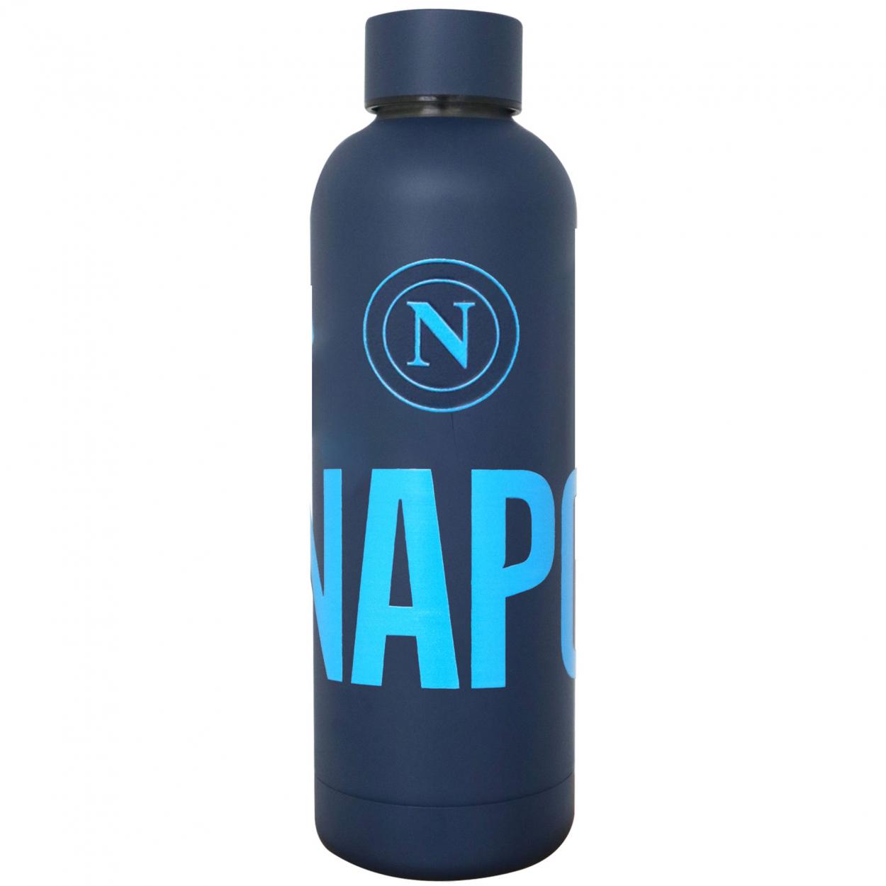 NA1501 BORRACCIA TERMICA BLU IN ACCIAIO INOX OPACA 500ml SSC NAPOLI 41426