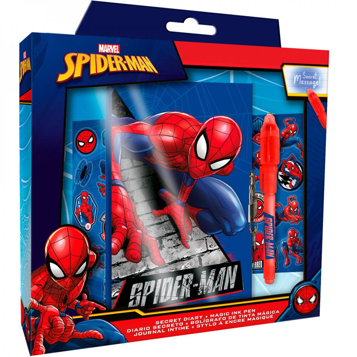 SP50044 DIARIO CON BOLIGRAFO MAGICO SPIDERMAN 40809