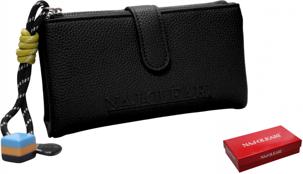 2529/NAJD3 NE PFOGLIO DONNA NERO 18,5x9,5cm 41233