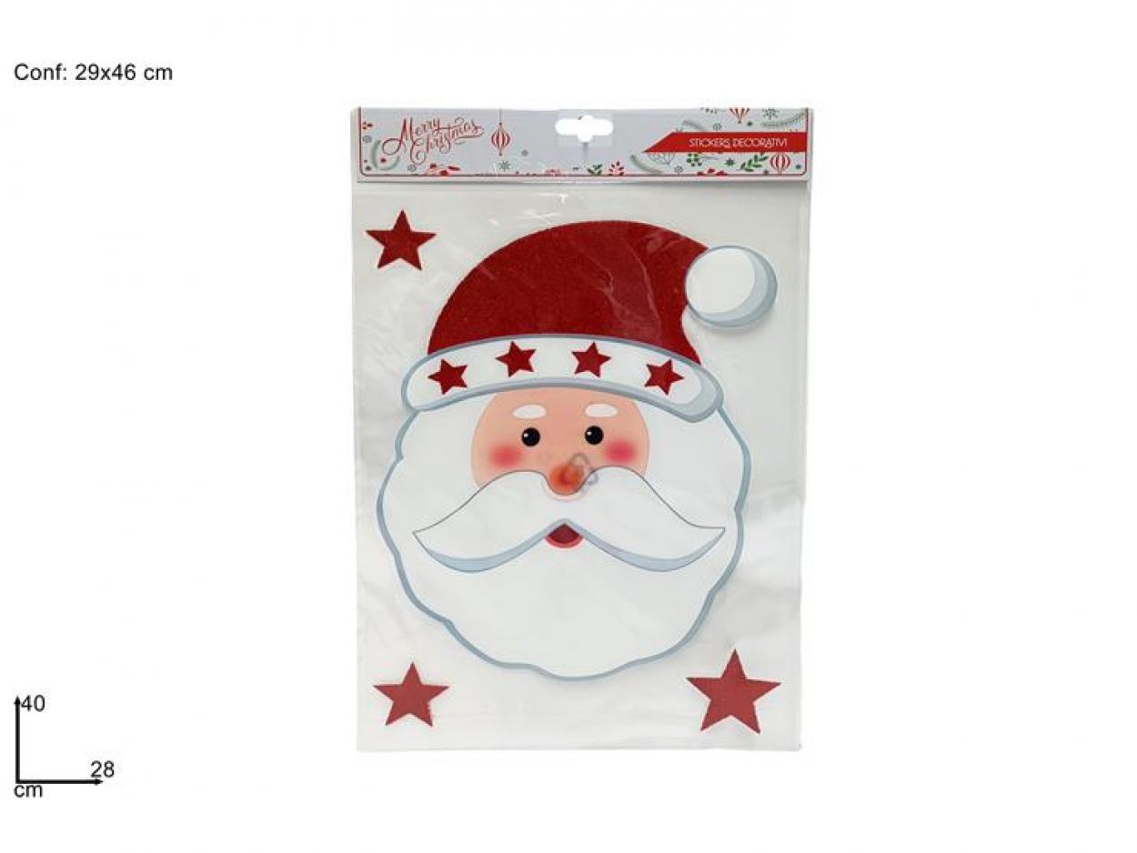 STICKER BABBO NATALE 29x40cm 778476 40649
