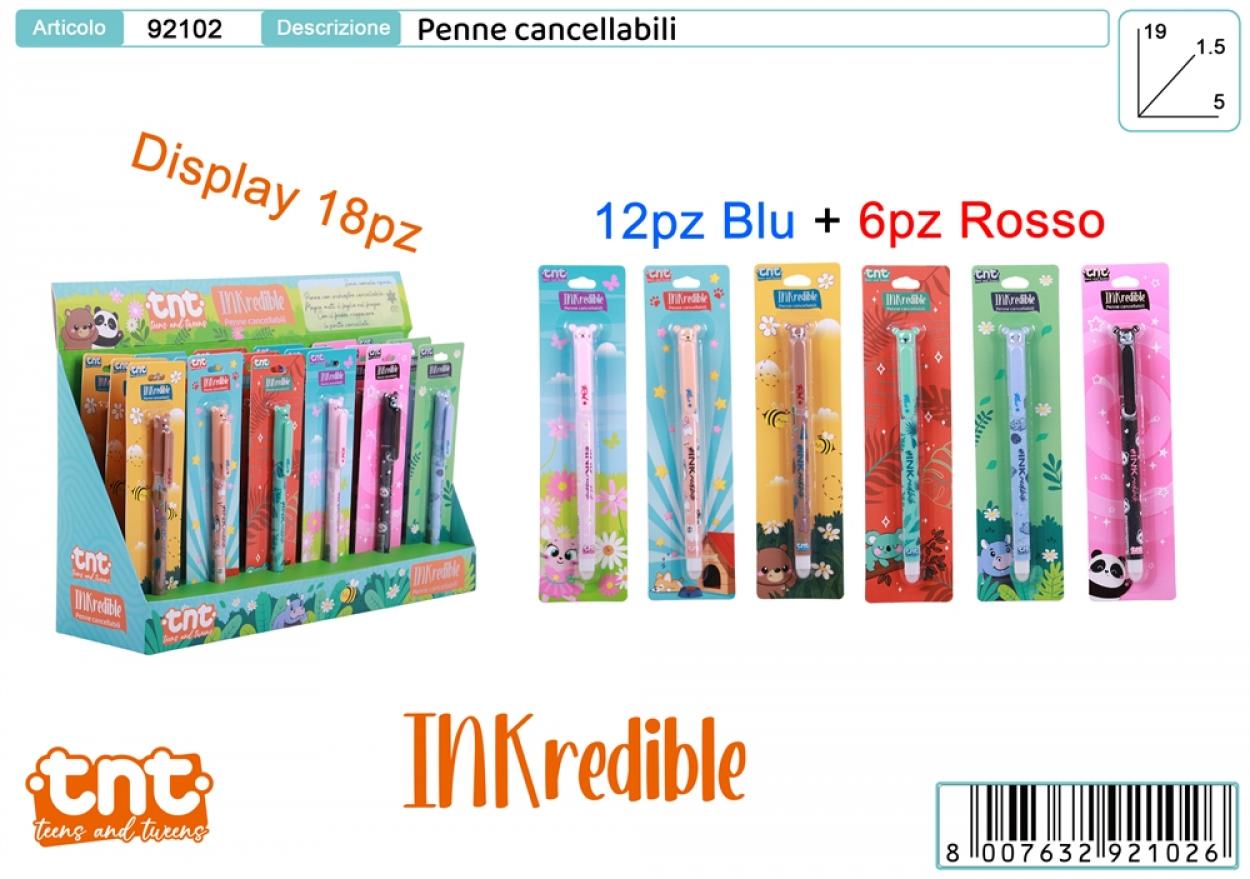 TNT INKREDIBLE PENS PENNA CANCELLABILE IN BLISTER SINGOLO 92102 41452