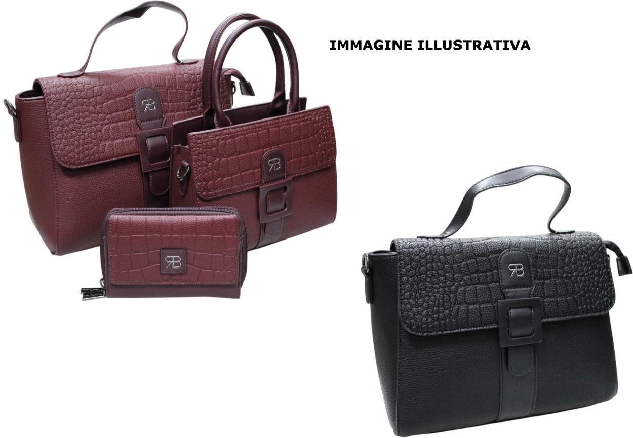 62133/SETCO3 NE L PATTA, M BAULETTO, XS PFOGLIO NERO 41233