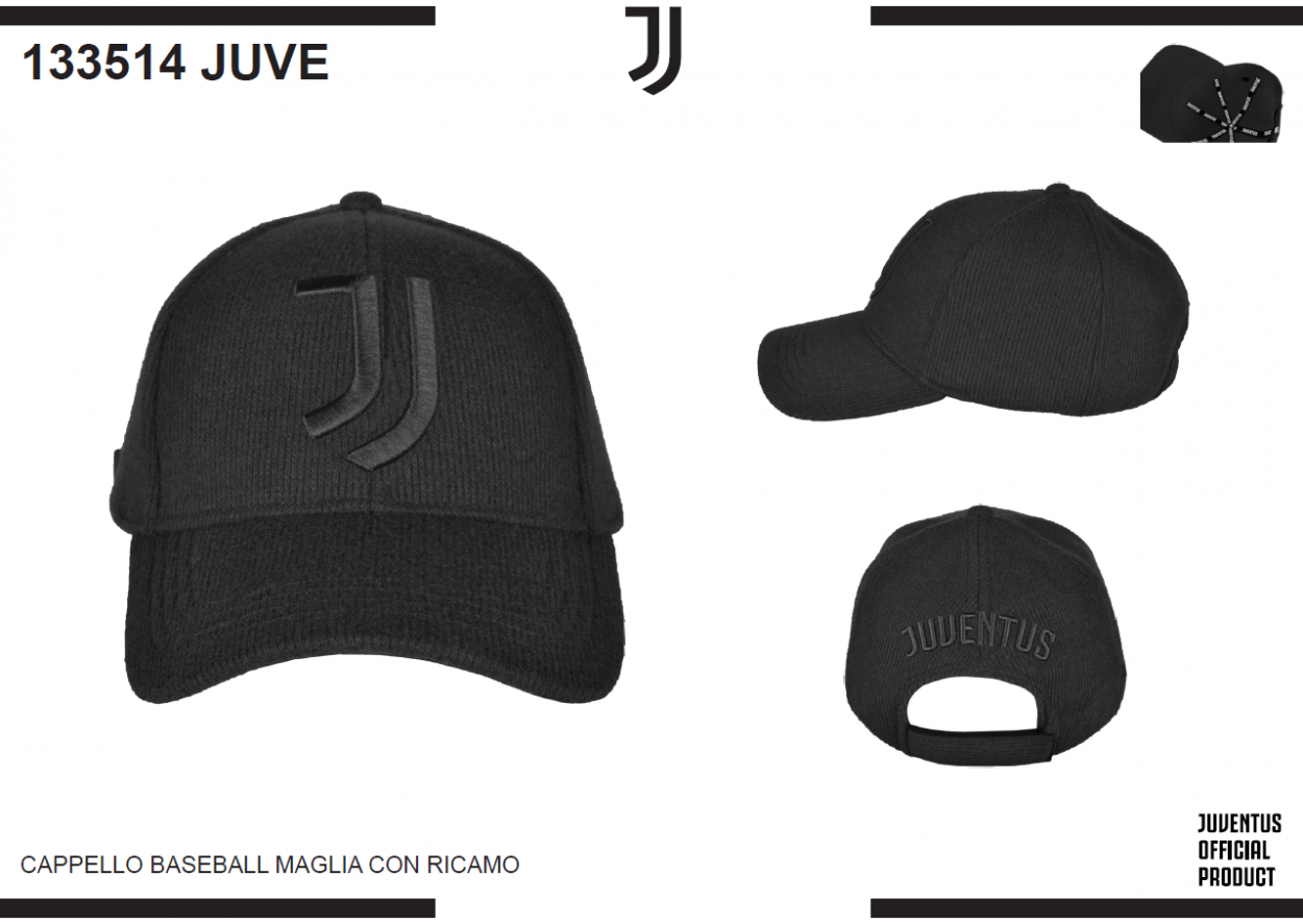 CAPPELLO BASEBALL MAGLIA RICAMO 133514 JUVE 40351