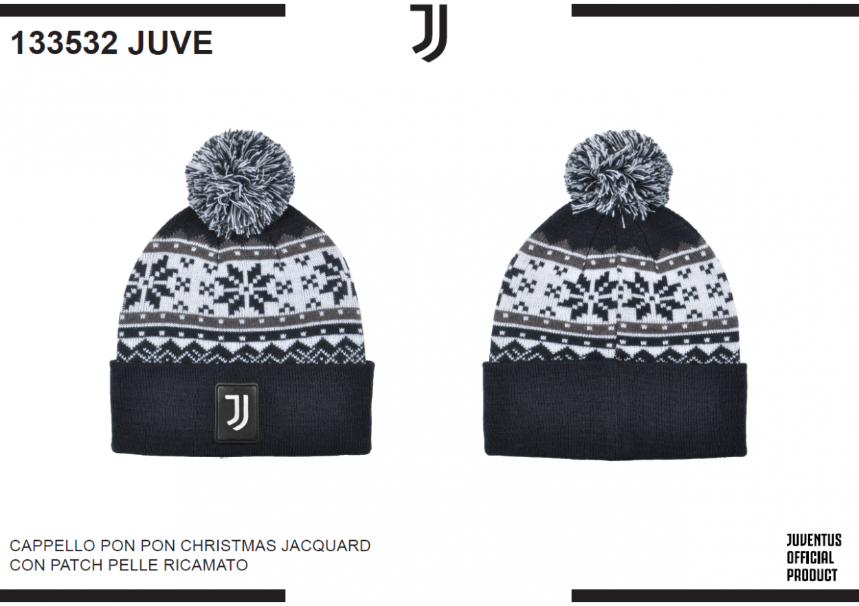 CAPPELLO JACQUARD PATCH PELLE JUVENTUS 133532 JUVE 40351