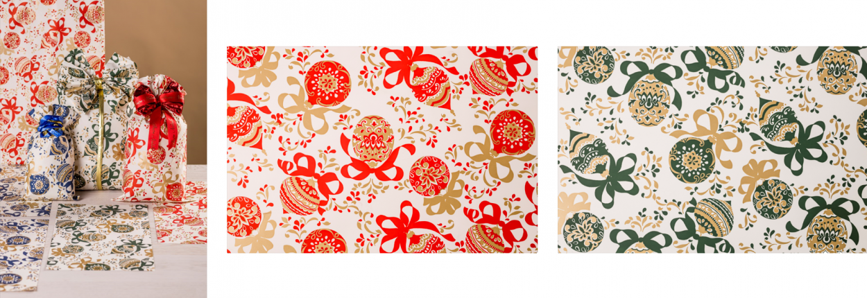 X908063152518 BUSTE XMAS BALLS ASSORTITE 15x25cm 50pz 41234