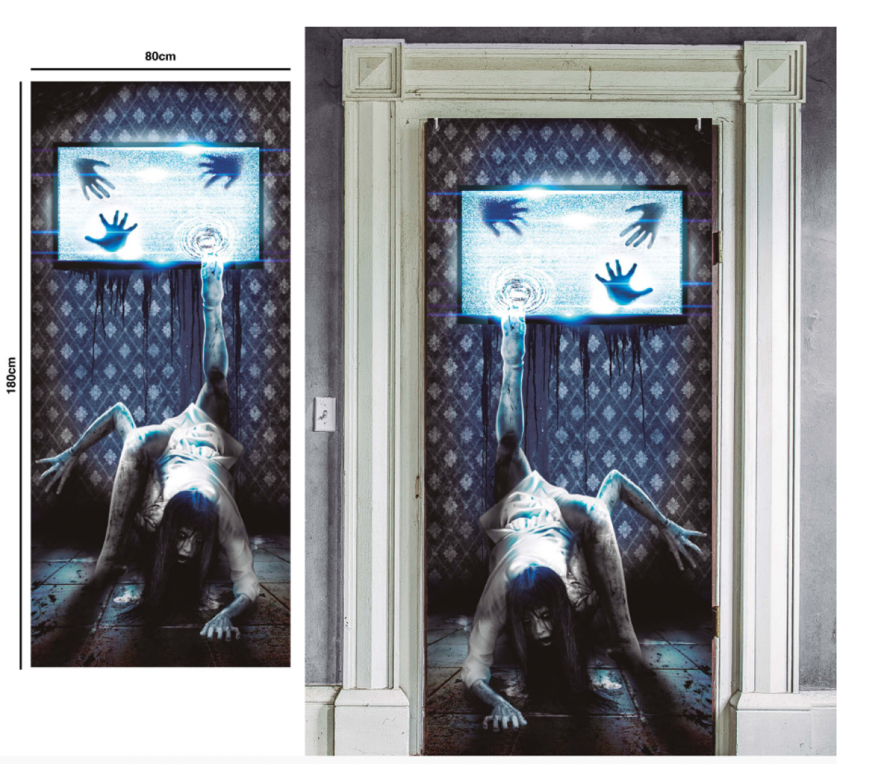DECORAZIONI PORTA TV SPAVENTOSA 80x180cm 24247 52833