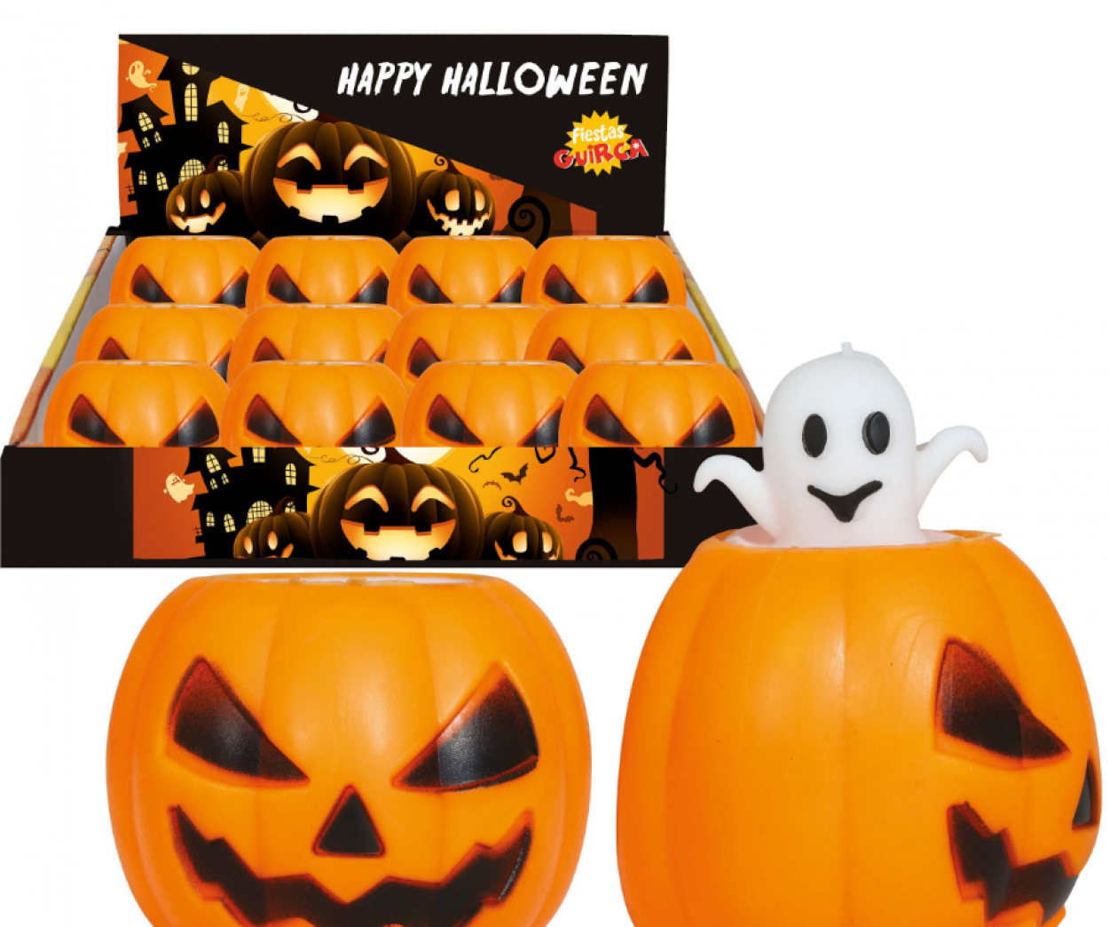 ZUCCA DI GOMMA CON FANTASMA 5cm 19085 52833