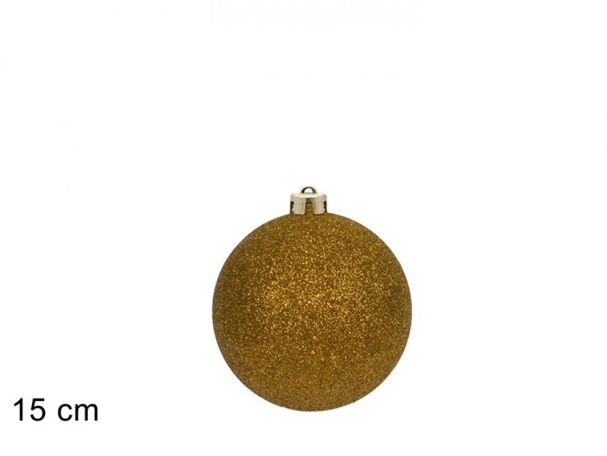 PALLA 15cm GLITTERATA ORO 399331 40649