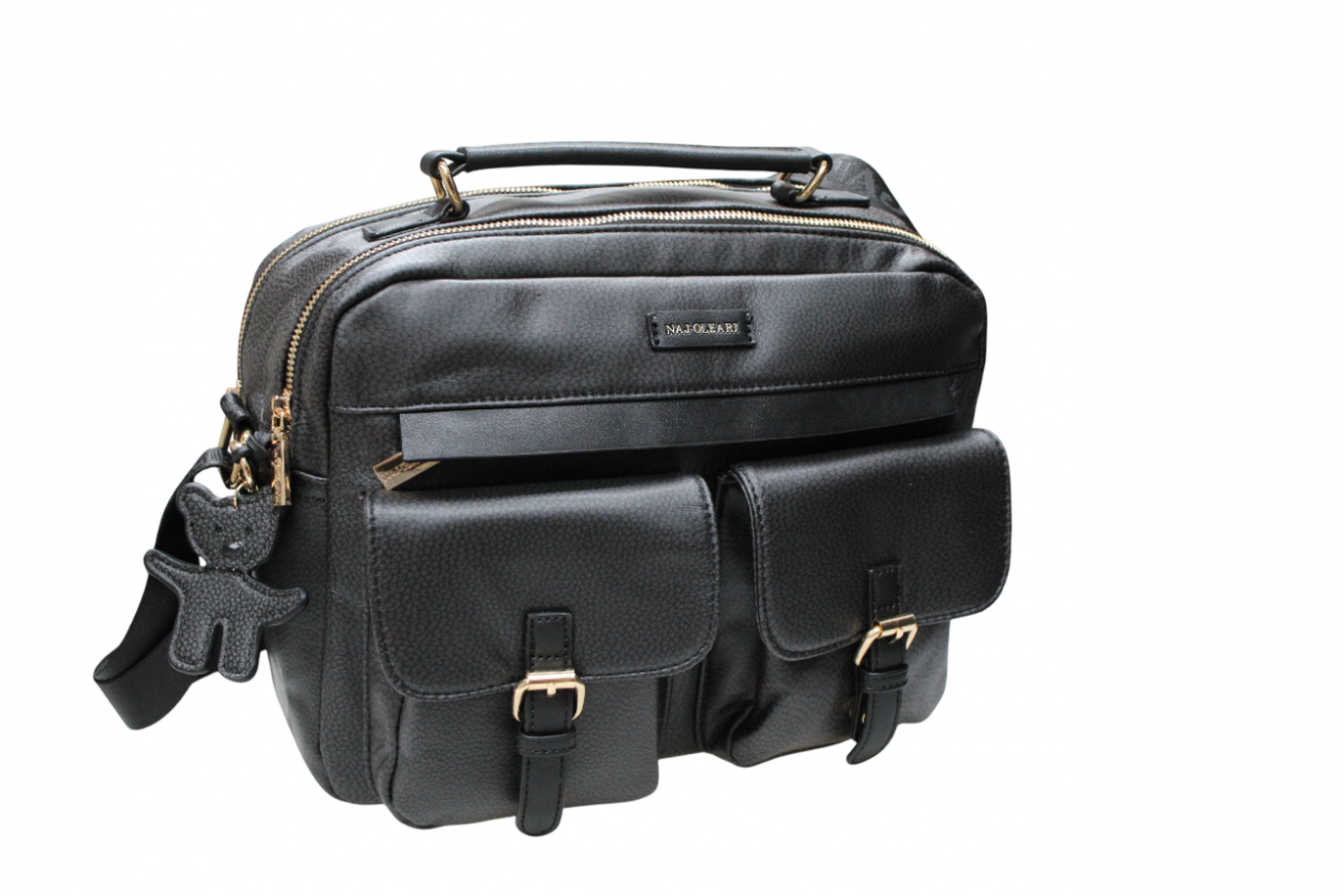 62107/BOBA13 NE REPORT GRANDE NERO 32x27x13cm 41233