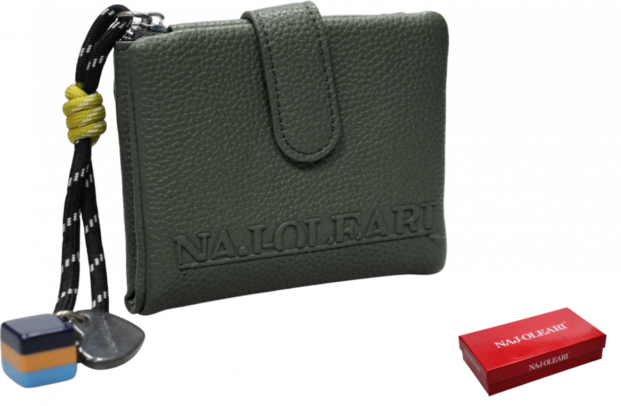 2530/NAJD3 VE PFOGLIO DONNA VERDE 12x9cm 41233