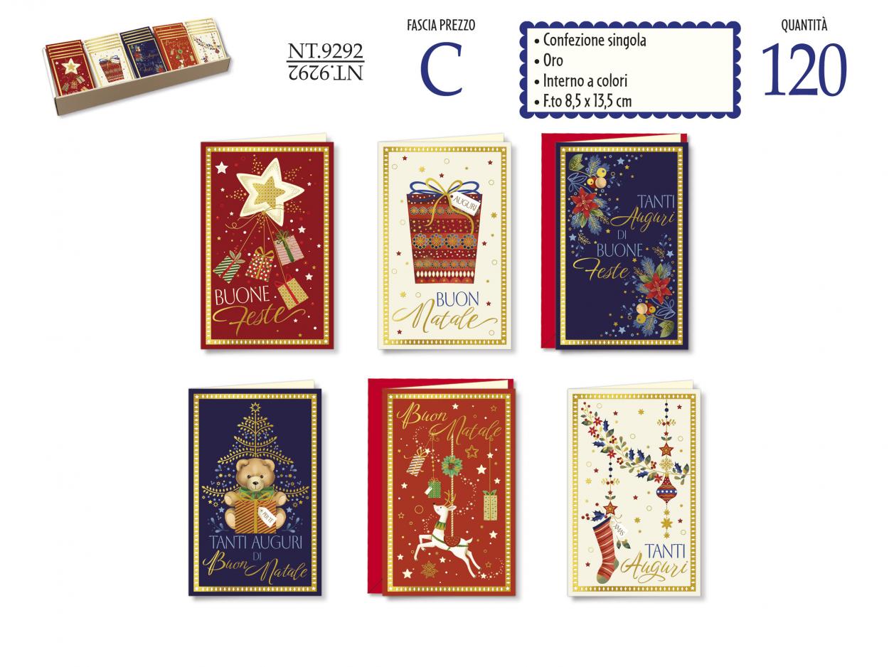 NT9292 MINI BIGLIETTI 9x14cm NATALE 40631